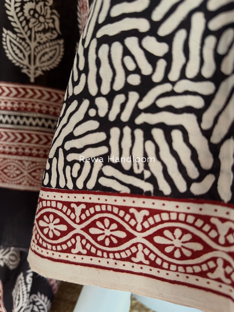 Bagh Print Cotton Suit