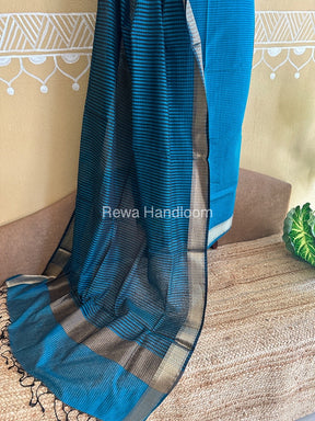 Maheshwari Rama Green Checks Dress Material CPT09