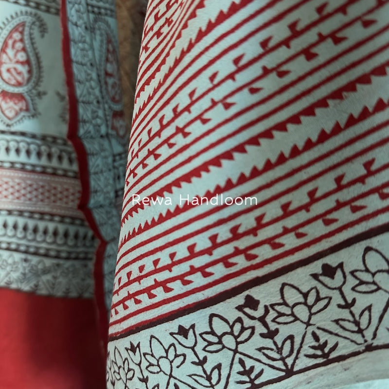 Bagh Print Cotton Suit 