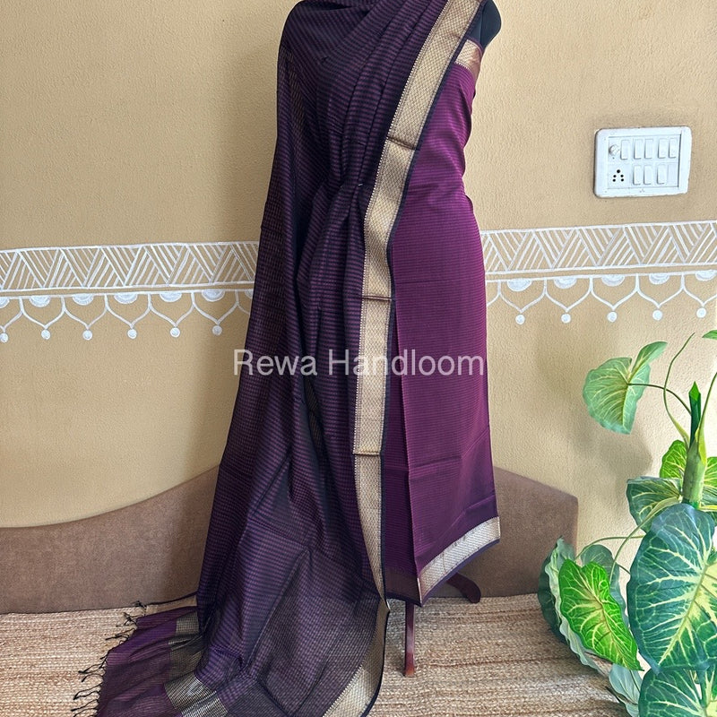 Maheshwari Checks Dress Material