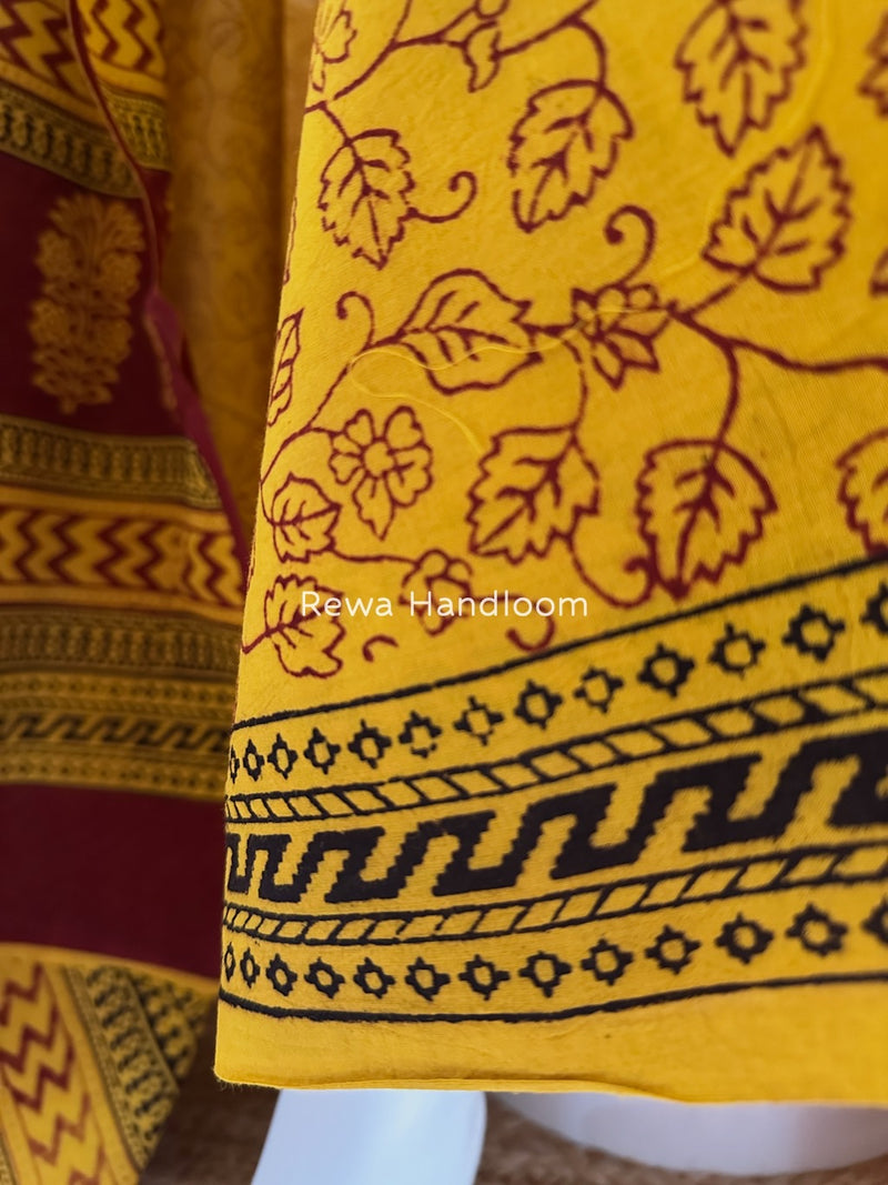 Bagh Print Cotton Suit 