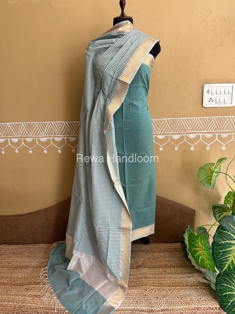 Maheshwari Checks Dress Material