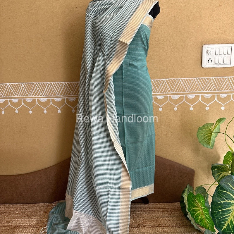 Maheshwari Checks Dress Material
