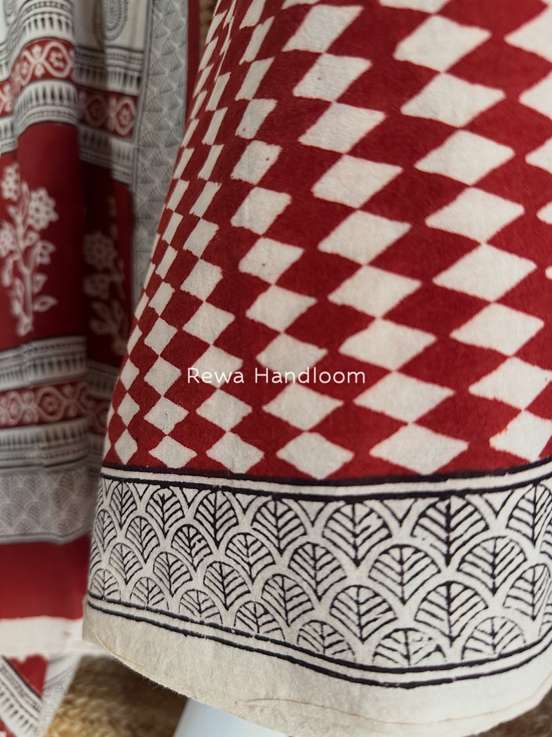 Bagh Print Cotton Suit