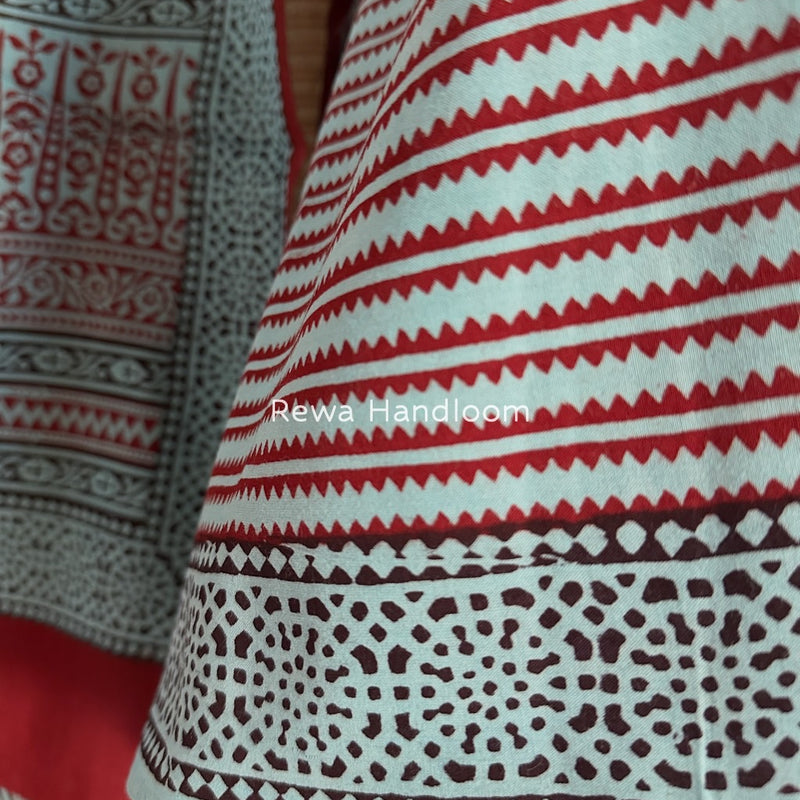 Bagh Print Cotton Suit
