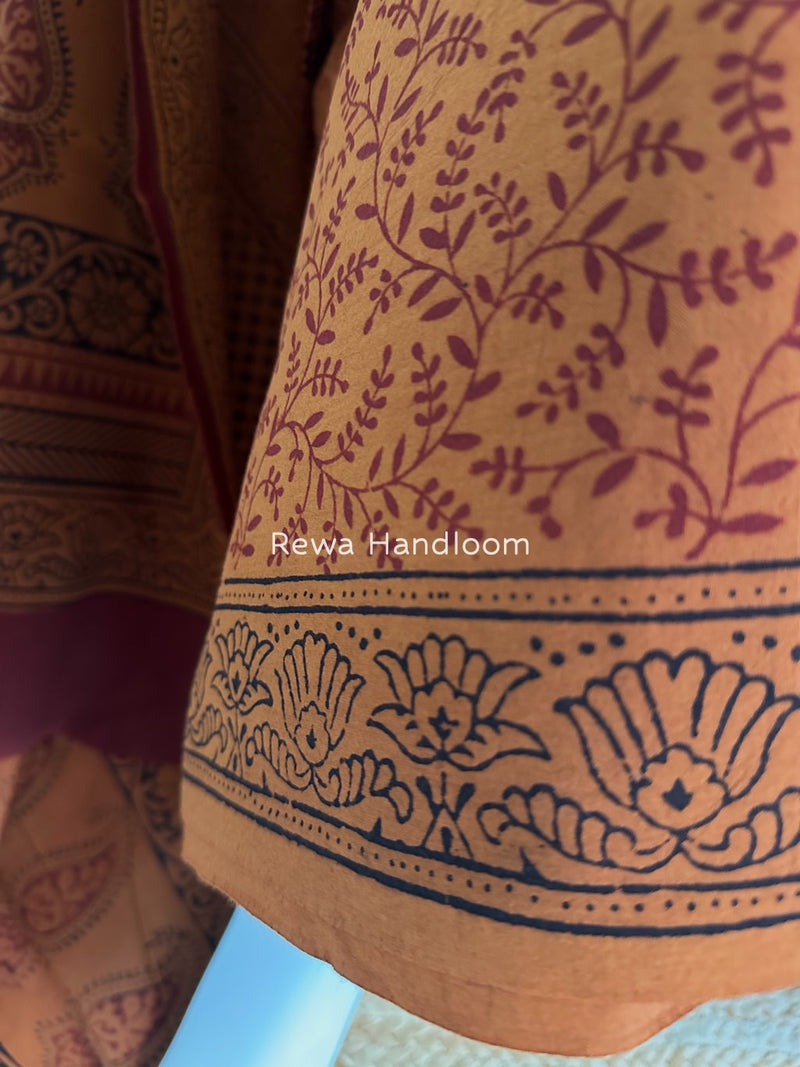Bagh Print Cotton Suit 