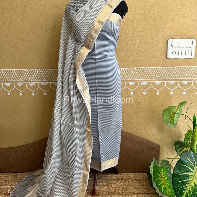 Maheshwari Checks Dress Material