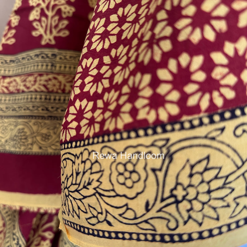 Bagh Print Cotton Suit
