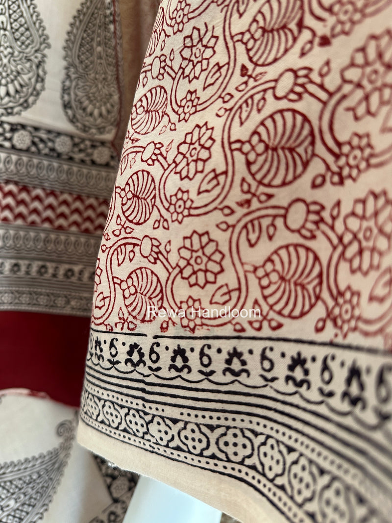 Bagh Print Cotton Suit