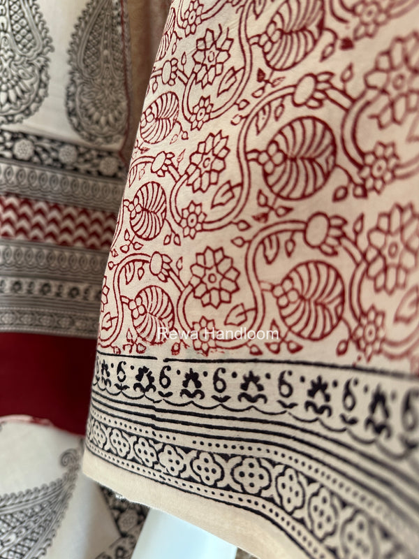Bagh Print Cotton Suit