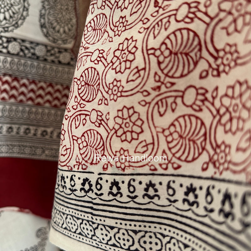 Bagh Print Cotton Suit