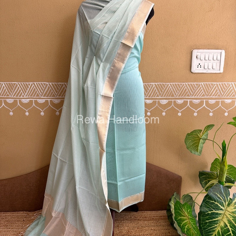 Maheshwari Checks Dress Material
