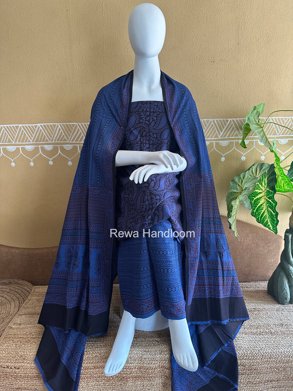 Bagh Print Cotton Suit