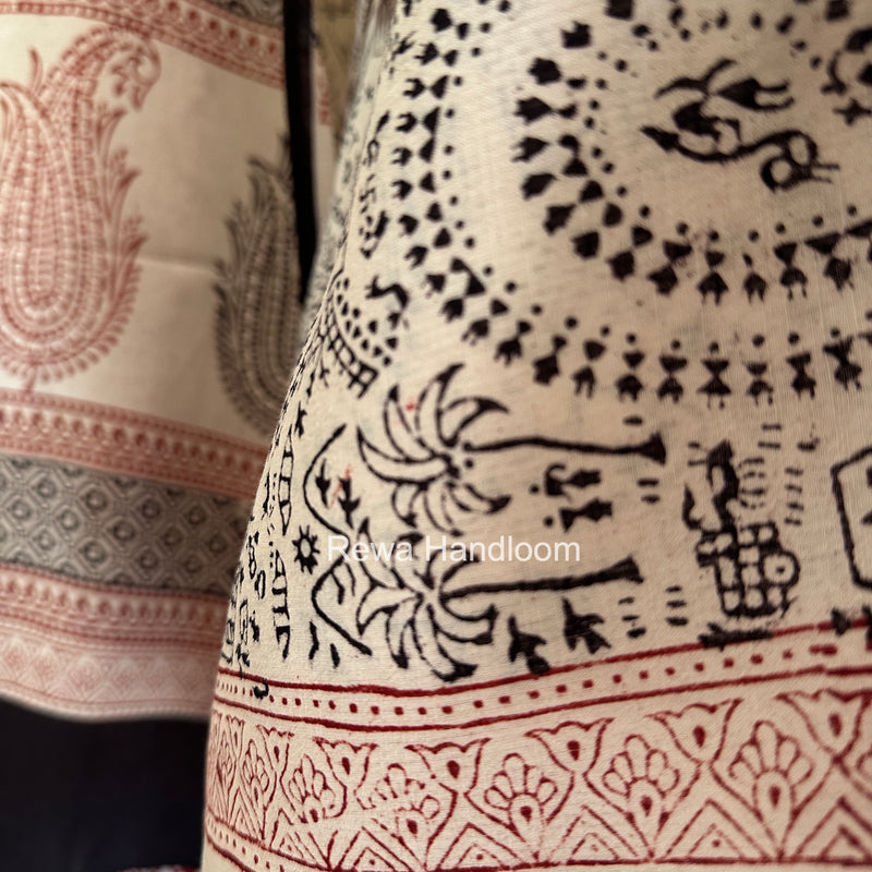 Bagh Print Cotton Suit
