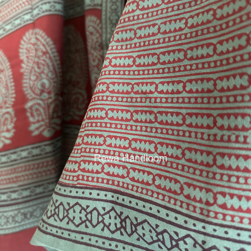 Bagh Print Cotton Suit