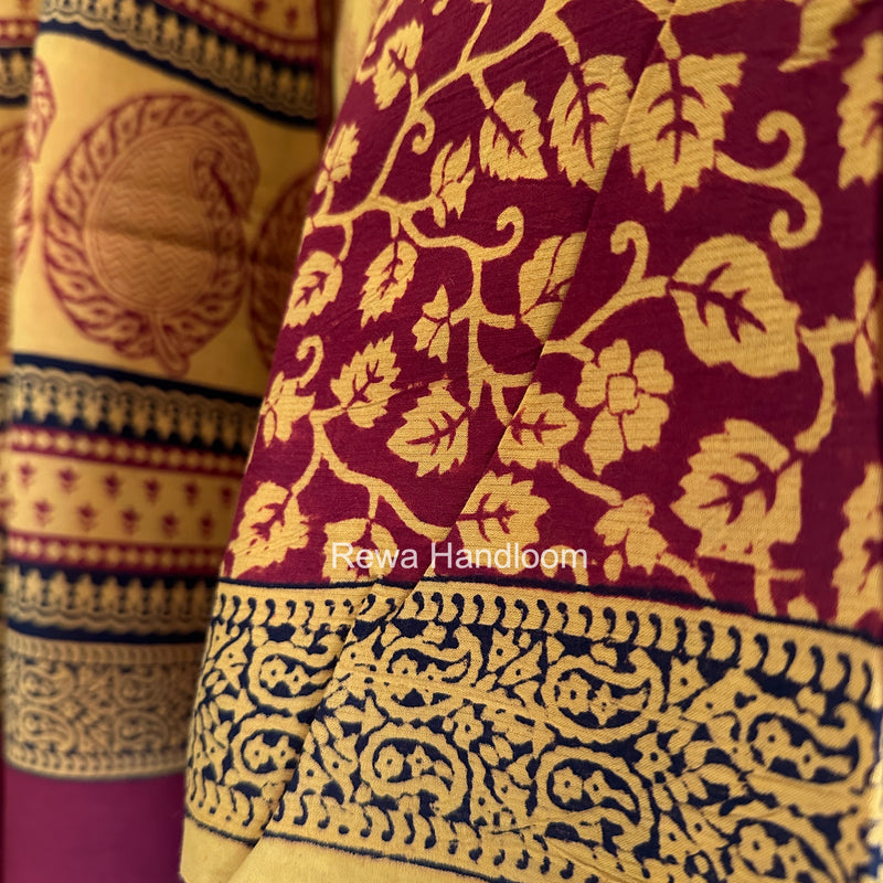 Bagh Print Cotton Suit