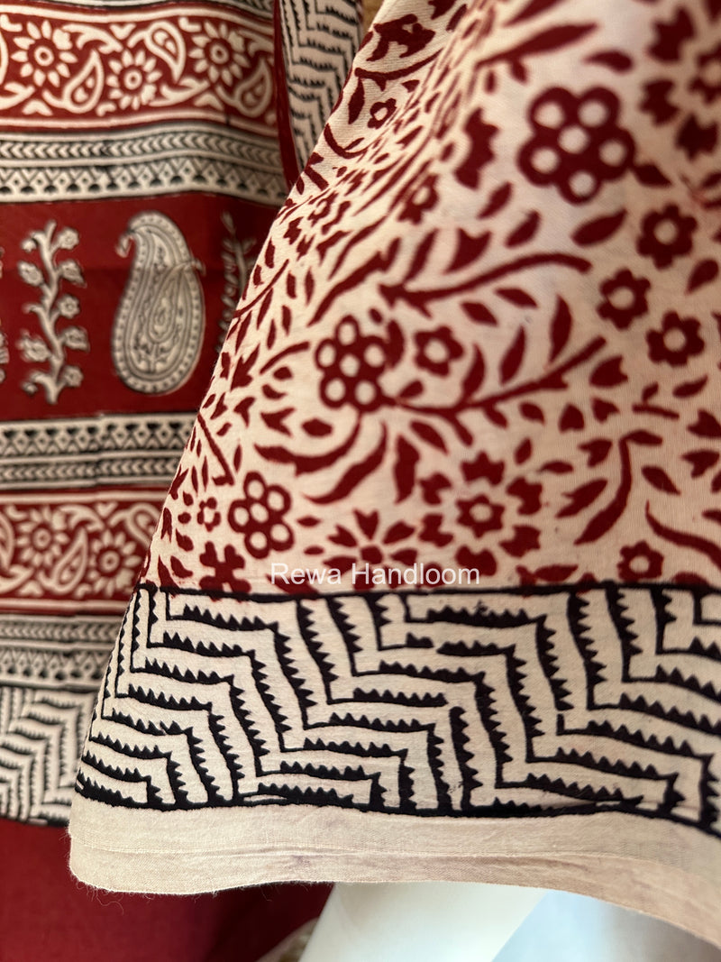 Bagh Print Cotton Suit