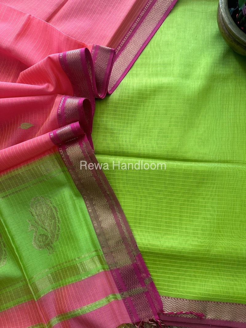 Maheshwari Butta-Butti Top-Dupatta Set