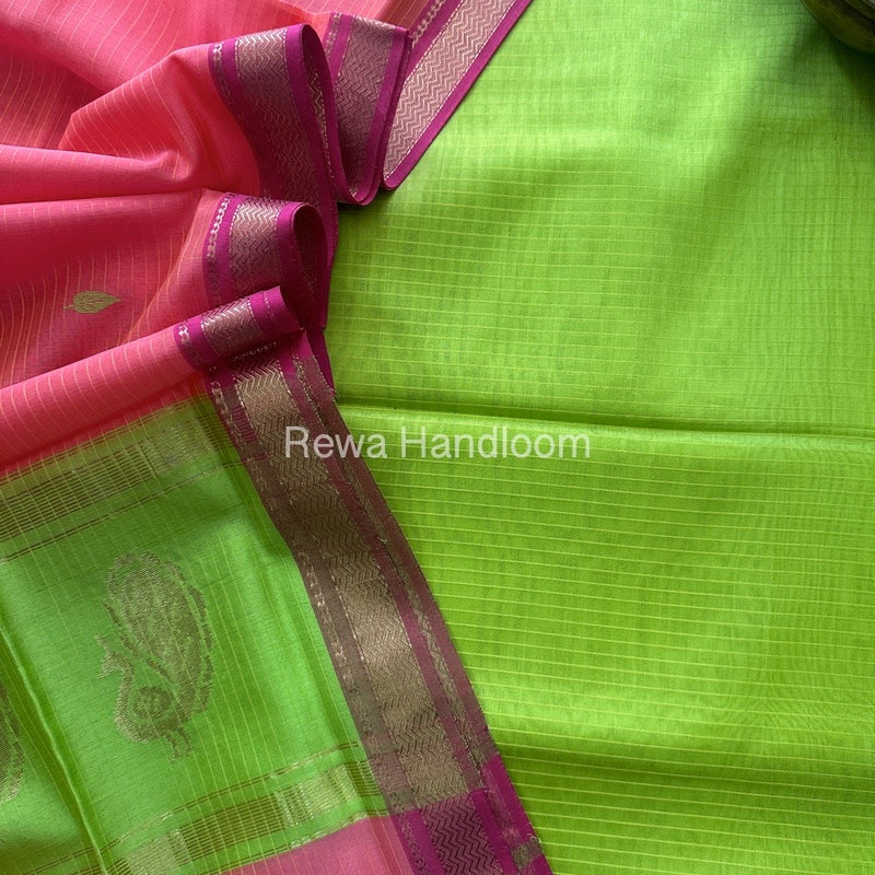 Maheshwari Butta-Butti Top-Dupatta Set