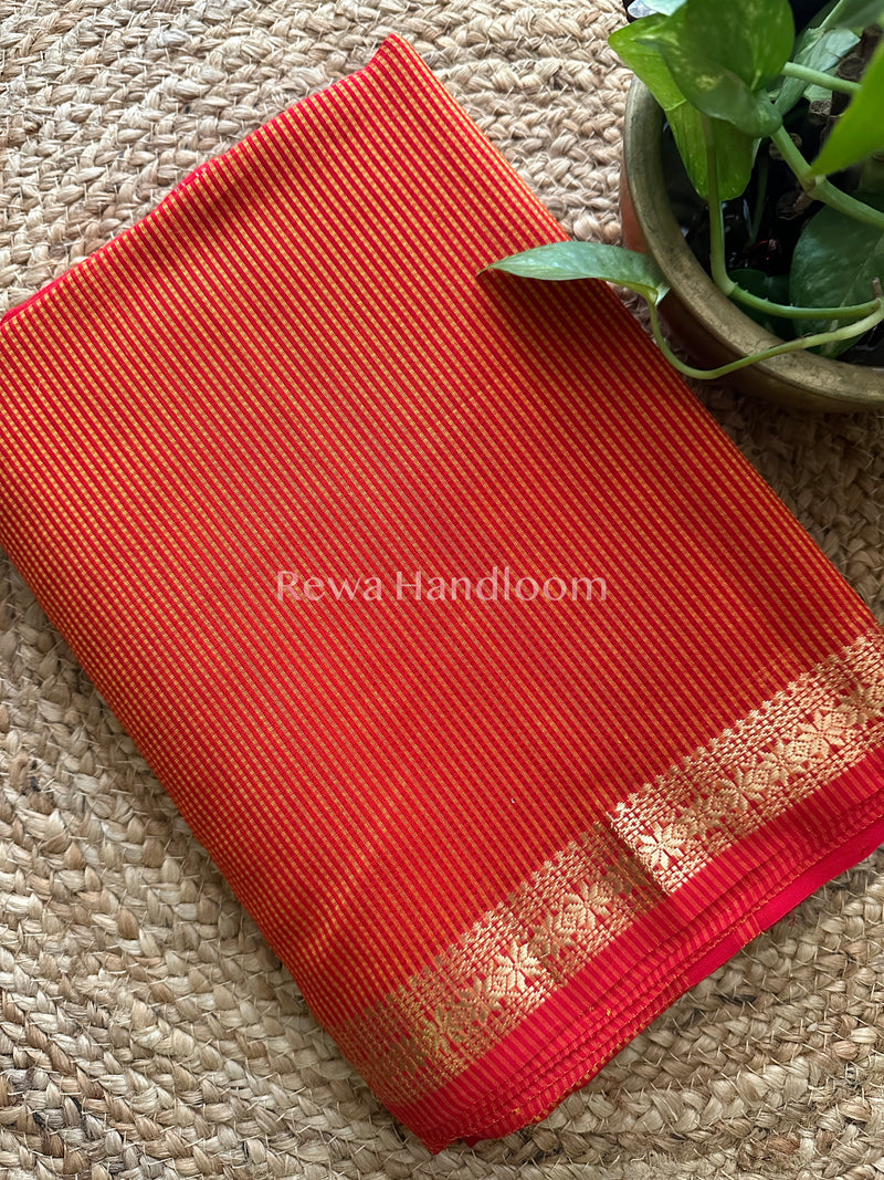 Maheshwari Garbha Reshami Silk Saree