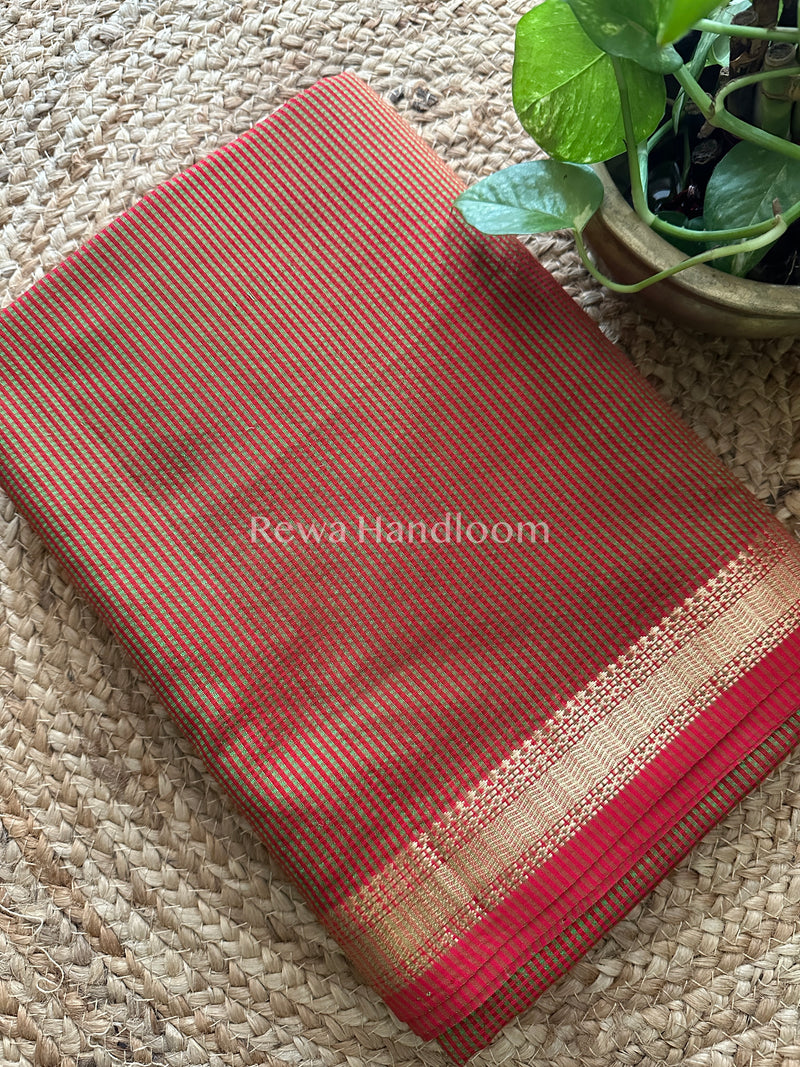 Maheshwari Garbha Reshami Silk Saree