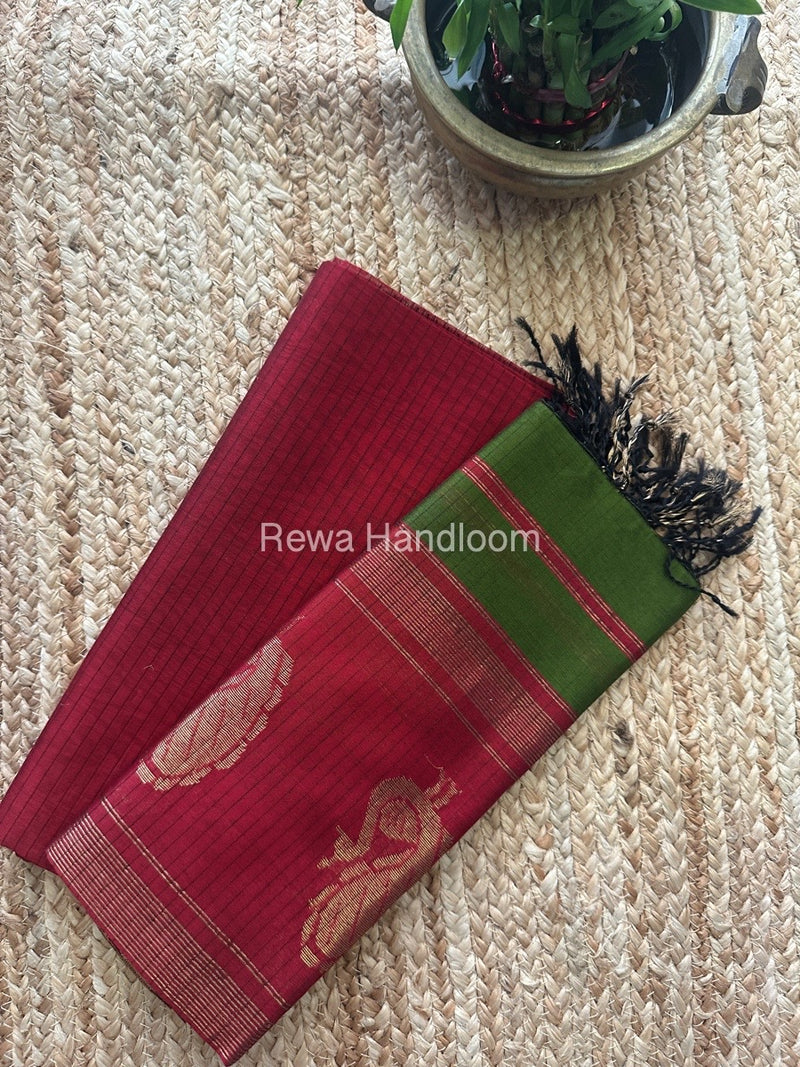 Maheshwari Top-Dupatta Set