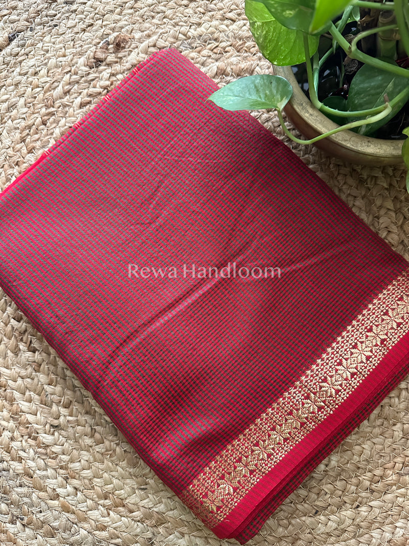 Maheshwari Garbha Reshami Silk Saree