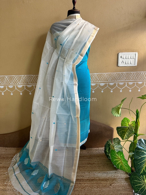 Maheshwari Katan Motifs Top Dupatta Sets