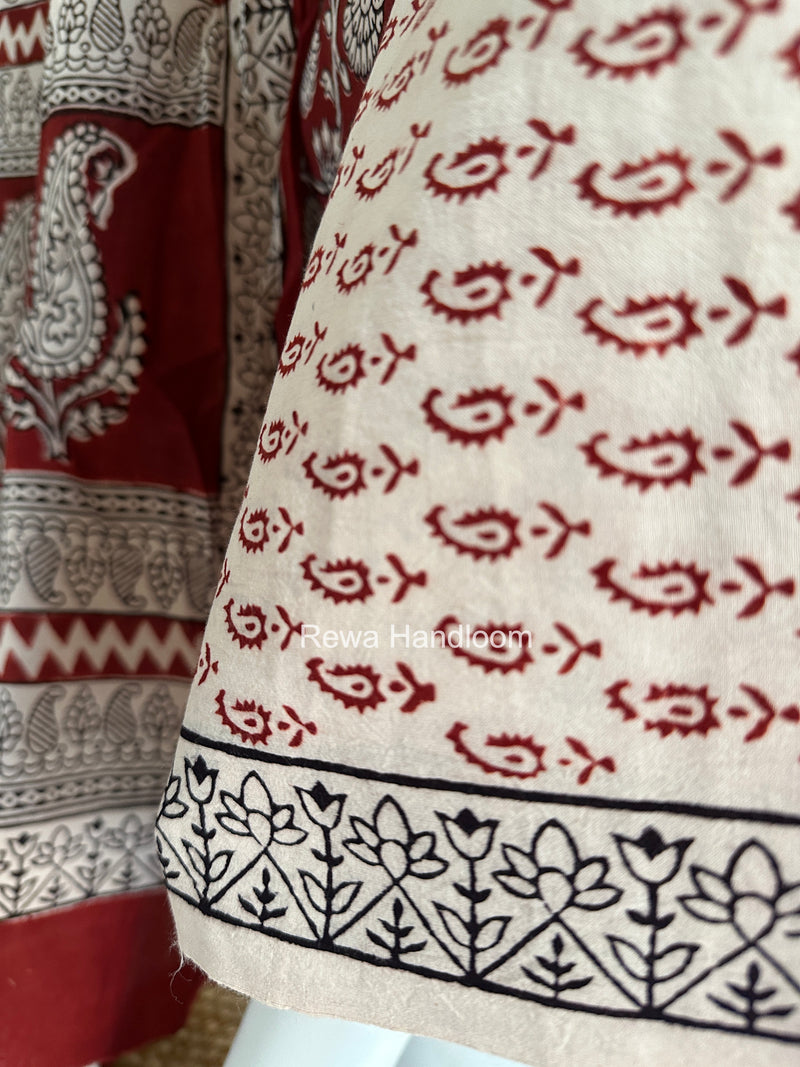 Bagh Print Cotton Suit