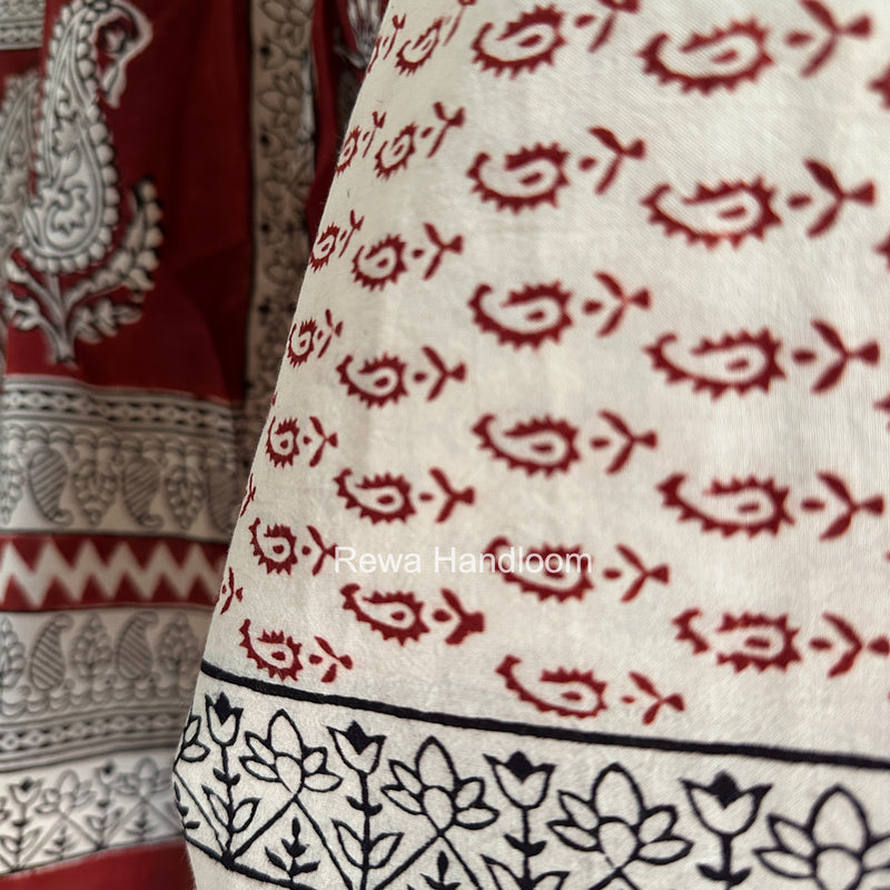 Bagh Print Cotton Suit