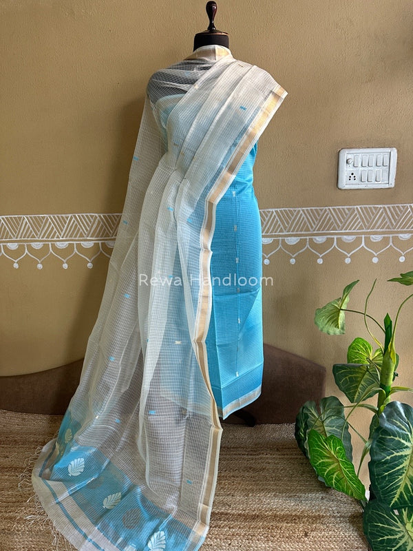 Maheshwari Katan Motifs Top Dupatta Sets