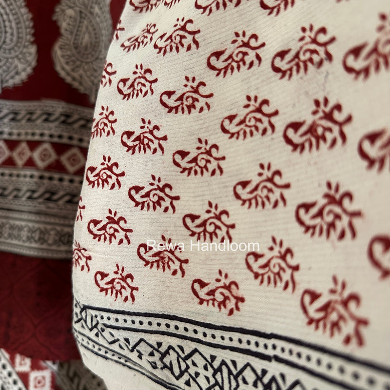 Bagh Print Cotton Suit