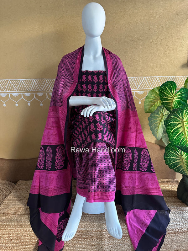 Bagh Print Cotton Suit