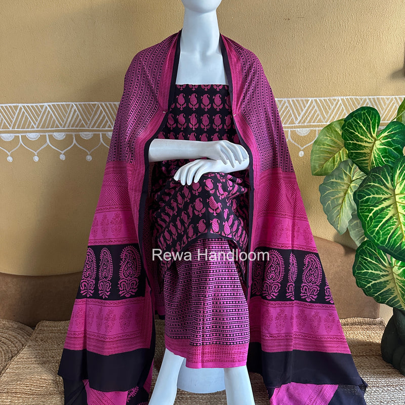 Bagh Print Cotton Suit