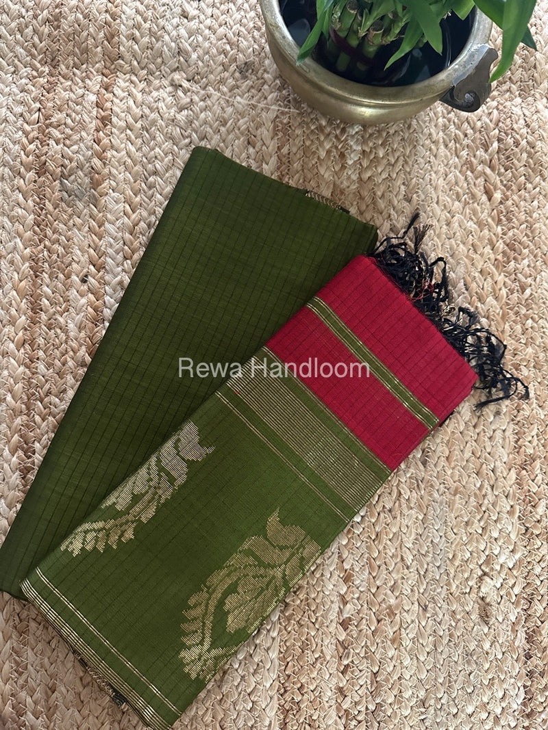 Maheshwari Top-Dupatta Set