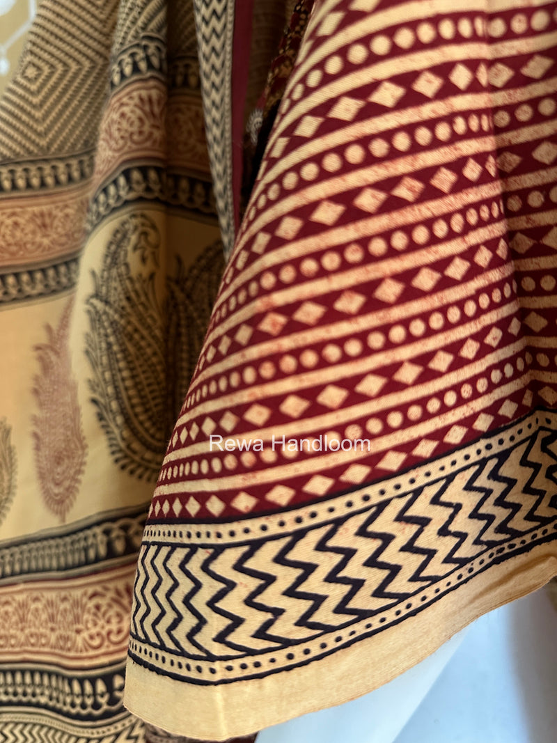 Bagh Print Cotton Suit