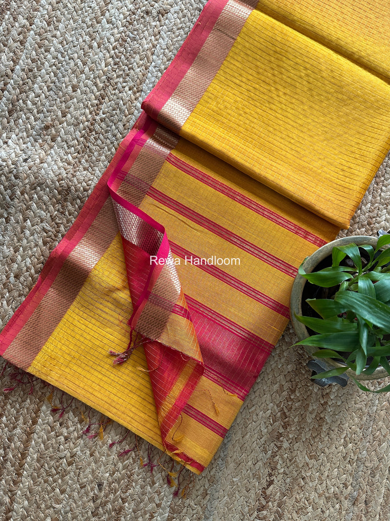 Maheshwari Zari Checks Shaded Saree