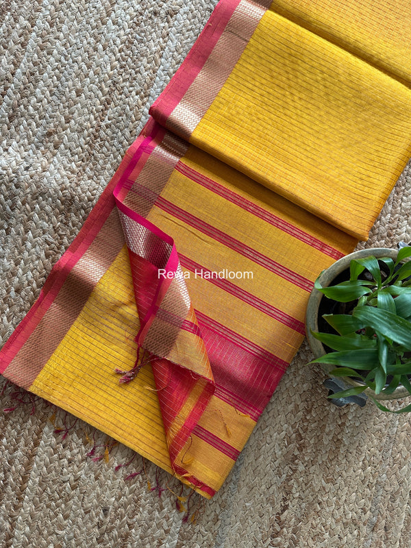 Maheshwari Zari Checks Shaded Saree