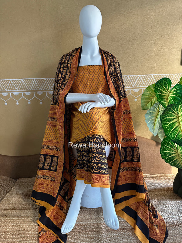 Bagh Print Cotton Suit