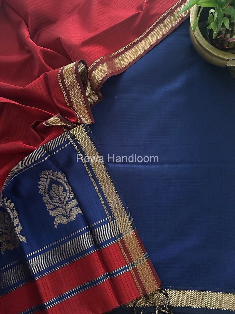 Maheshwari Motifs Top-Dupatta Set