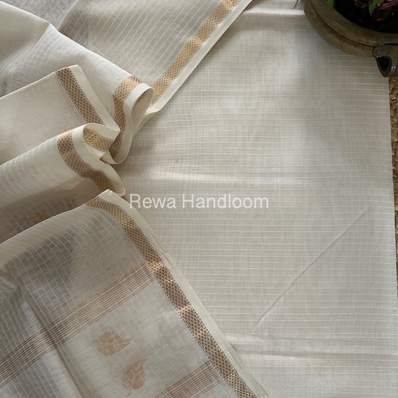 Maheshwari Patti Butti Top-Dupatta Set 