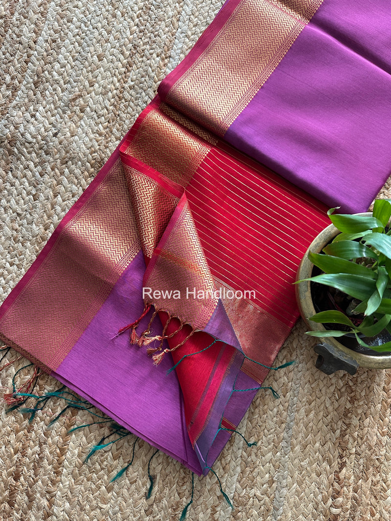Maheshwari Shaded Plain Saree