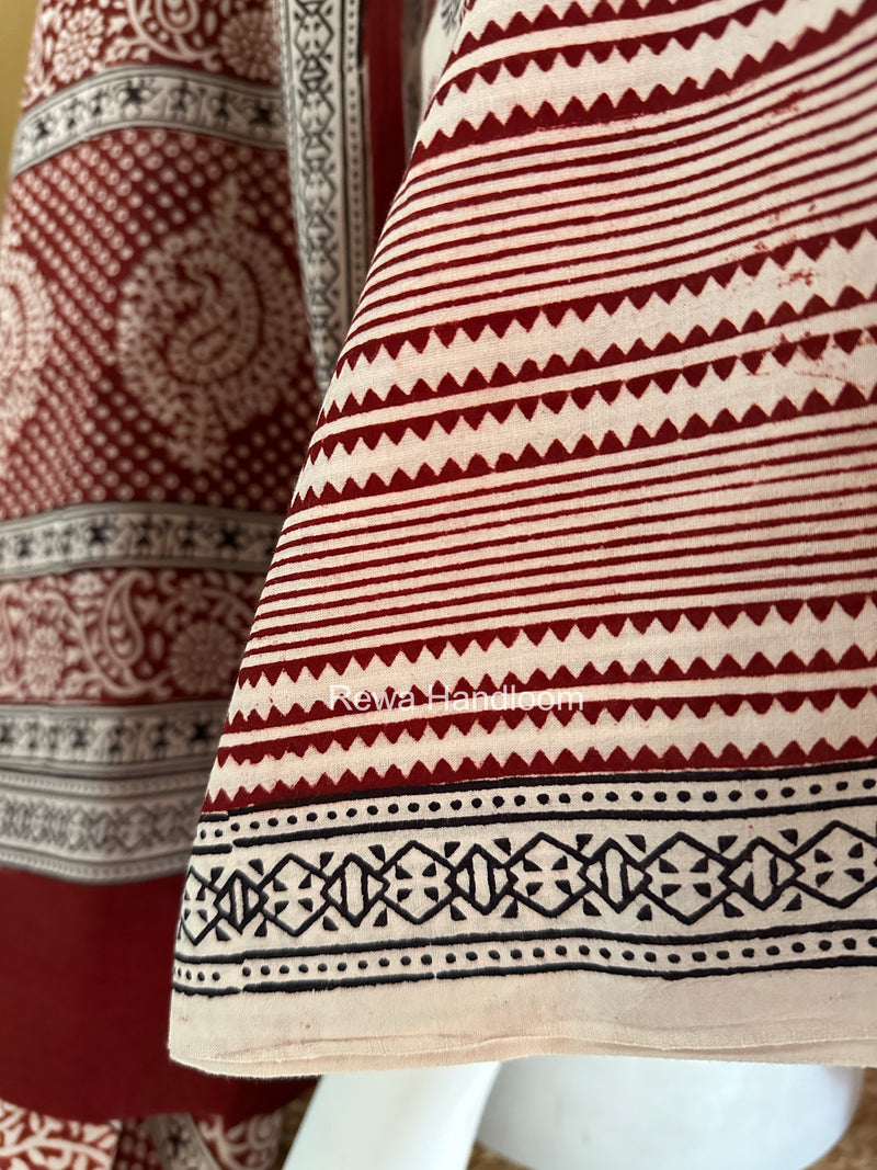 Bagh Print Cotton Suit