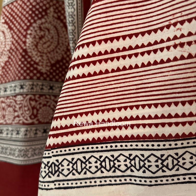 Bagh Print Cotton Suit