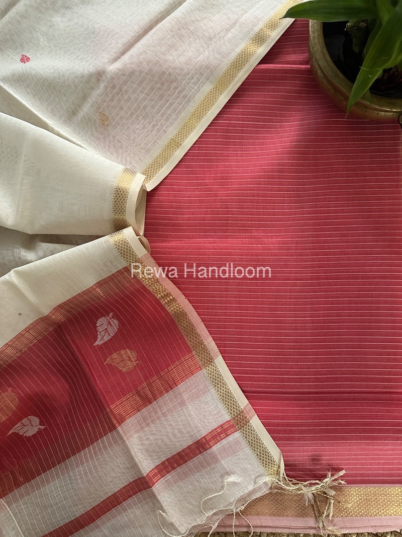 Maheshwari Patti Butti Top-Dupatta Set 