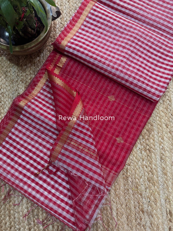 Exclusive Maheshwari Checks Saree 