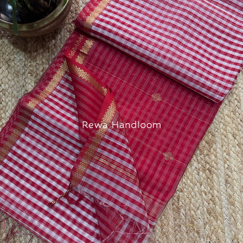 Exclusive Maheshwari Checks Saree 