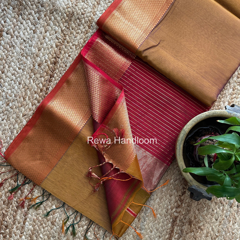 Maheshwari Shaded Plain Saree
