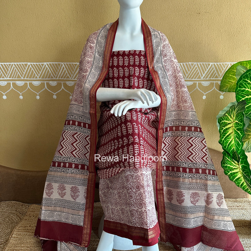 Maheshwari Bagh Print Suit