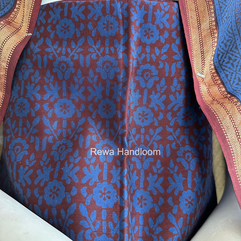 Maheshwari Blue Bagh Print Suit BSP0189